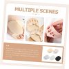 5 Pairs Toeless Toe Socks Cushion Half Socks for Women High Heels Sandals Invisible Foot Pads with and Relief Skin White Gray