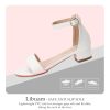416ZzYw-hIL.jpg Girls fashion Sandals Heels Dress Pump Ankle Strap Open Toe Flower Girl Wedding Party for Little Big Kid