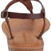 Women's Casual Thong Sandal with Ankle Strap