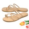 41DSrSiUARL.jpg Strappy Sandals for Women Square Open Toe Flip Flops Comfortable Flat Sandals Toe Ring Thong Sandals for women