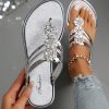 41DpWO9qqYL.jpg Women's Flat Sandals Flip Flop Sandals Summer Slip on Dressy Thong Sandal