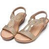 41EmBXPTDL.jpg Wedge Sandals for Women Dressy: Summer Low Wedges Comfortable Open Toe Sandals
