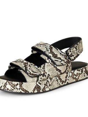 41In3SeSn2L.jpg Women's Adjustable Triple Strap Flat Platform Sandal