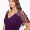41JAZHW0GcL.jpg Female Long Sheer Matte Jersey Beaded Flutter Sleeve