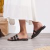 41JEE6LWyIL.jpg Women's Flat Sandals Dressy Open Toe Round Toe Slide Sandals Comfortable Casual Beach Slip on Slippers for Summer