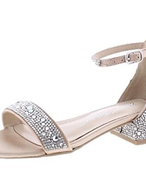 Girls Mari Rhinestone Dressy Block Heel