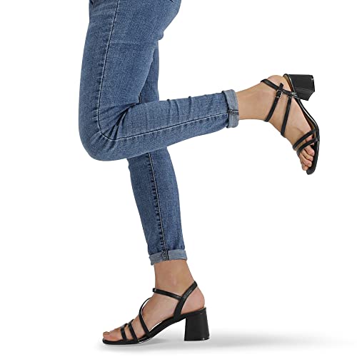 Women's Strappy Low Chunky Block Heel Sandals Open Toe Dress Shoes