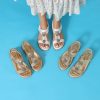 41SmouteMEL.jpg Clearance Women Flat Sandals wide-fit Arch Support Boho Braided Sandals Comfort Walking Beach Ankle Elastic Summer Shoes Black