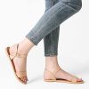 41TcGBfZ1SL.jpg Women's Ankle Strap Flat Sandals Open Toes One Band Buckle Summer Dressy Sandals