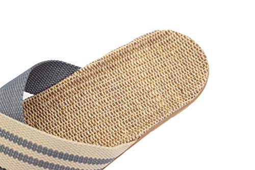 41UUXPGJZkL.jpg Fashion Unisex Linen Summer Beach Shoes Skidproof Indoor Slippers