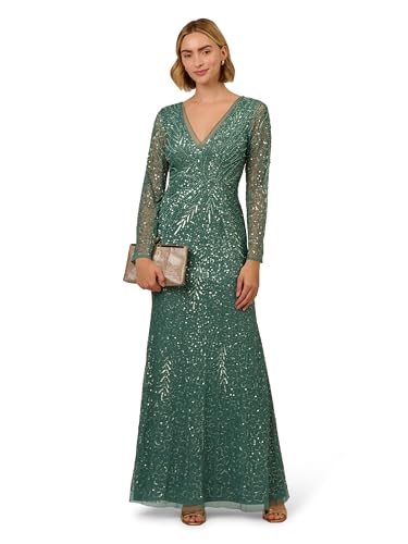 Women's Sleeve Bead Long Dress