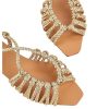 41WLYPd9NAL.jpg Women's Metallic Braided Slingback Sandals Casual Strappy Sandals