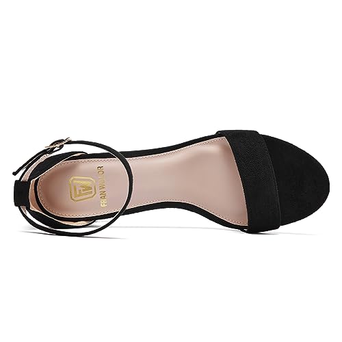 41Y9gsIS0jL.jpg Women Open Toe Low Chunky Short Heels Ankle Strap Block Heel Sandals Party Dress Wedding Pump Shoes