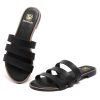 41YQXAPfQ6L.jpg Women's Flat Sandals Dressy Open Toe Round Toe Slide Sandals Comfortable Casual Beach Slip on Slippers for Summer