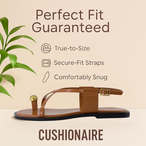 41ZgWylsB5L.jpg Corfu Flat Sandals for Women ??Strappy Design with Toe Loop and Adjustable Ankle Strap ??Lightweight Summer Dress Sandal