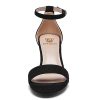 41a1z64yt5L.jpg Women Open Toe Low Chunky Short Heels Ankle Strap Block Heel Sandals Party Dress Wedding Pump Shoes