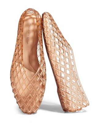 41atoYJe0FL.jpg Women's Jelly Ballet Flats Mesh Casual Comfortable Jellies Shoes Clear Hollow Breathable Sandals