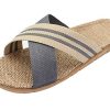 41dtkkYvTTL.jpg Fashion Unisex Linen Summer Beach Shoes Skidproof Indoor Slippers