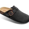 41eMQiIWb5L.jpg Women Clogs-Comfortable Mules Slippers Sandals Nurse Shoes Unisex for Men-Cushioned Footed Flannel-Lined Upper