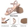 41ez7dm1SLL.jpg Women's Flat Slide Sandals - Casual Classic Simple Strappy Slip on Flat Summer Sandals.