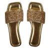 41fKxBdQdkL.jpg Women's Rhinestone Sandals Glitter Strappy Sequin Shoes Square Toe Sparkly Flat Sandals
