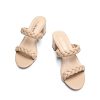 41g1XDI6kL.jpg Women's Two Braided Strap Low Heels for Women Open Toe Block Chunky Heels Sandals Holiday Party Wedding Dress Pumps Shoes