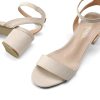 Women's Open Toe Ankle Strap Low Block Chunky Heels Sandals Party Dress Pumps Shoes