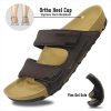 41jmRr5bWAL.jpg PIRO Unisex Orthoheel High Density Gel Slide Sandals Water Release Sole