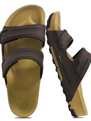 PIRO Unisex Orthoheel High Density Gel Slide Sandals Water Release Sole
