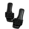 41muOfz93tL.jpg Women's Sparkly Jeweled Flat Sandals Dressy Open Toe Glitter Shiny Slippers Slip-on Shoes