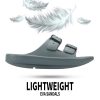 41nWuDhztuL.jpg Women and Men Wide Width Recovery Sandals Plantar Fasciitis Arch Support Orthotic Slides Adjustable Double Buckle Thick Sole
