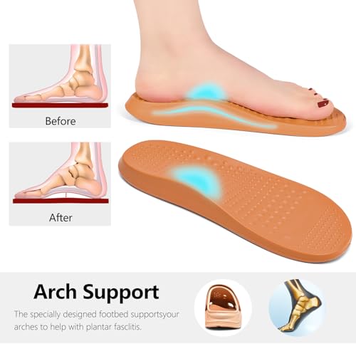 Arch Support Garden Clogs Orthopedic Shoes for Women and Men Sandals Pillow Recovery Fasciitis Feet Insoles