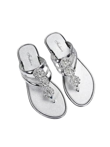 41sqYRioyNL.jpg Women's Flat Sandals Flip Flop Sandals Summer Slip on Dressy Thong Sandal