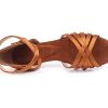 Latin Ballroom Dance Shoes for Girls Kids Satin Low Heel Salsa Tango Dancing Shoes for Women