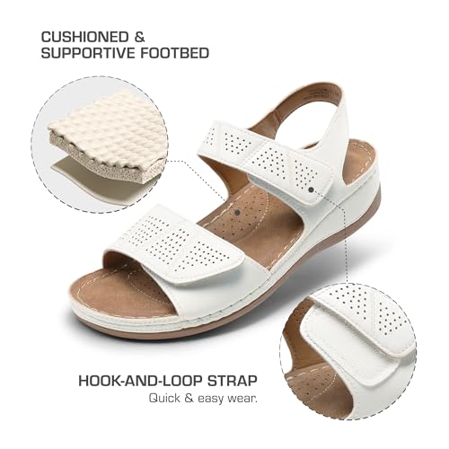 41wNid38ML.jpg Women's Comfortable Dressy Flats Sandals Open Toe One Band Casual Walking Sandals for Summer