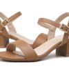 Women's Open Toe Ankle Strap Glitter Low Block Chunky Heels Sandals Dress Pumps Shoes
