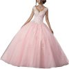41ygFulb4WL.jpg Ball Gown Quinceanera Dresses Sweet 16 Prom Party Princess Dress for Teens