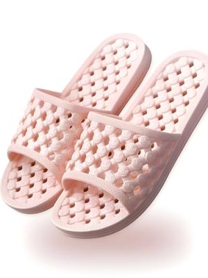 Shower Shoes Quick Drying Slippers for Women Men, Non Slip House Shoes Cushioned Thick Sole Bathroom Slippers Indoor Outdoor