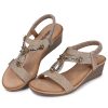 514OjbL44eL.jpg Womens Sandals Wedge Low: Wedge Sandal Women Dressy Summer
