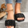 515hUEt-8qL.jpg Women's Sparkly Jeweled Flat Sandals Dressy Open Toe Glitter Shiny Slippers Slip-on Shoes