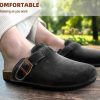 518hgUVDkeL.jpg Women Clogs-Comfortable Mules Slippers Sandals Nurse Shoes Unisex for Men-Cushioned Footed Flannel-Lined Upper