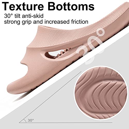 51QQU2S8hFL.jpg Massage Slippers Women Men Sandals Open Toe Shower Shoes Summer House Slippers for Bath Plantar Fasciitis Slides Ladies Girls
