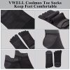 Toe Socks for Men/Women, COOLMAX Five Finger Socks, High Performance Athletic Toe Socks No Show (3Pairs)