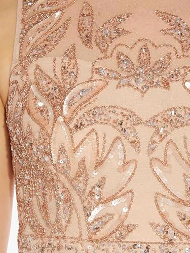 Women's Beaded Column Long Dress