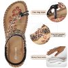 51qodQM-aL.jpg Womens Sandals Flats Shoes: Comfortable Bohemian Beaded Dressy Summer Flat Casual Ankle Strap Elastic Slip on Beach Sandal