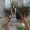 61VRtrlhbAL.jpg Women's Long Sleeveless Embroidered A-line Dress